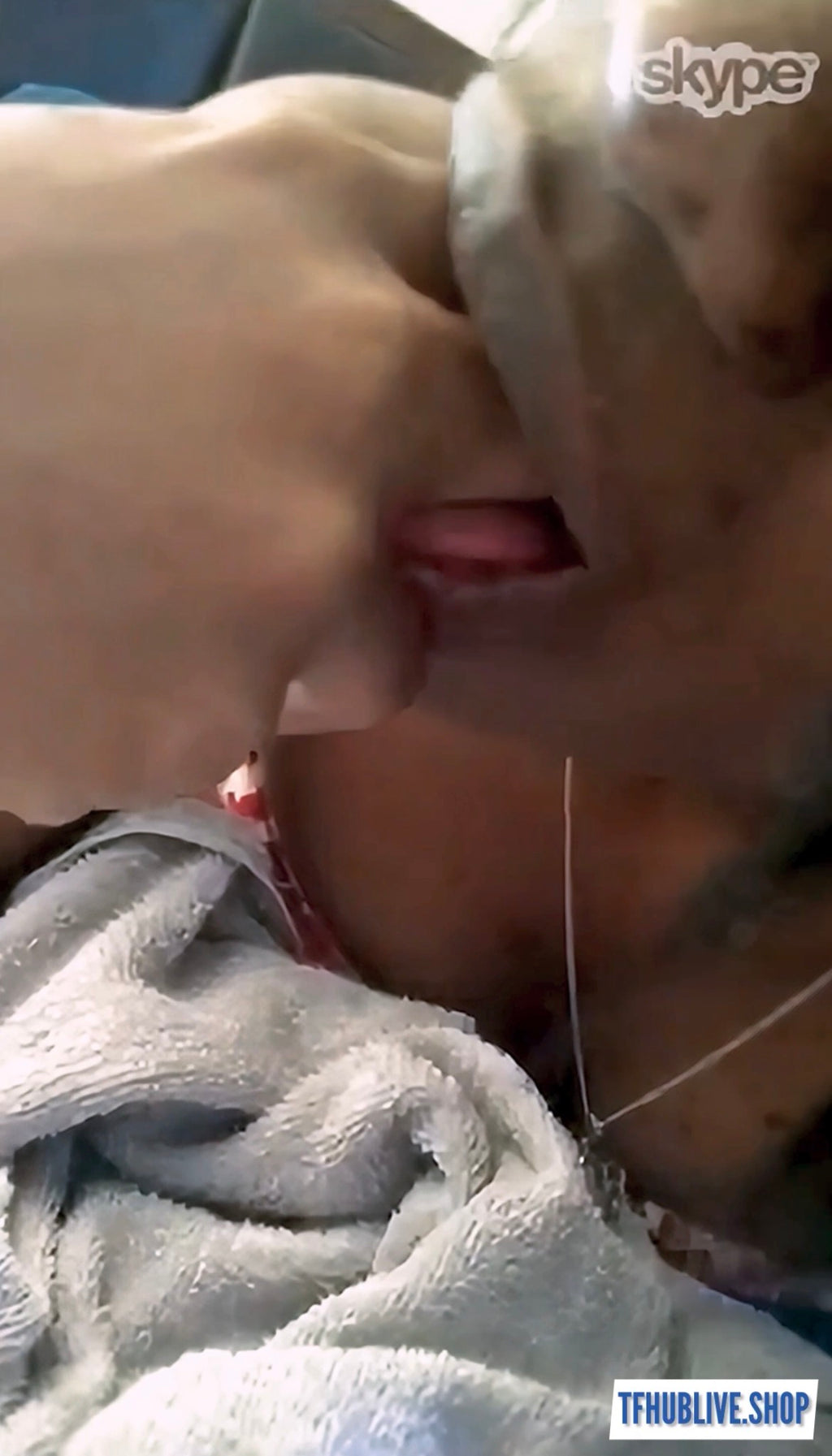 Sucking her own fingers