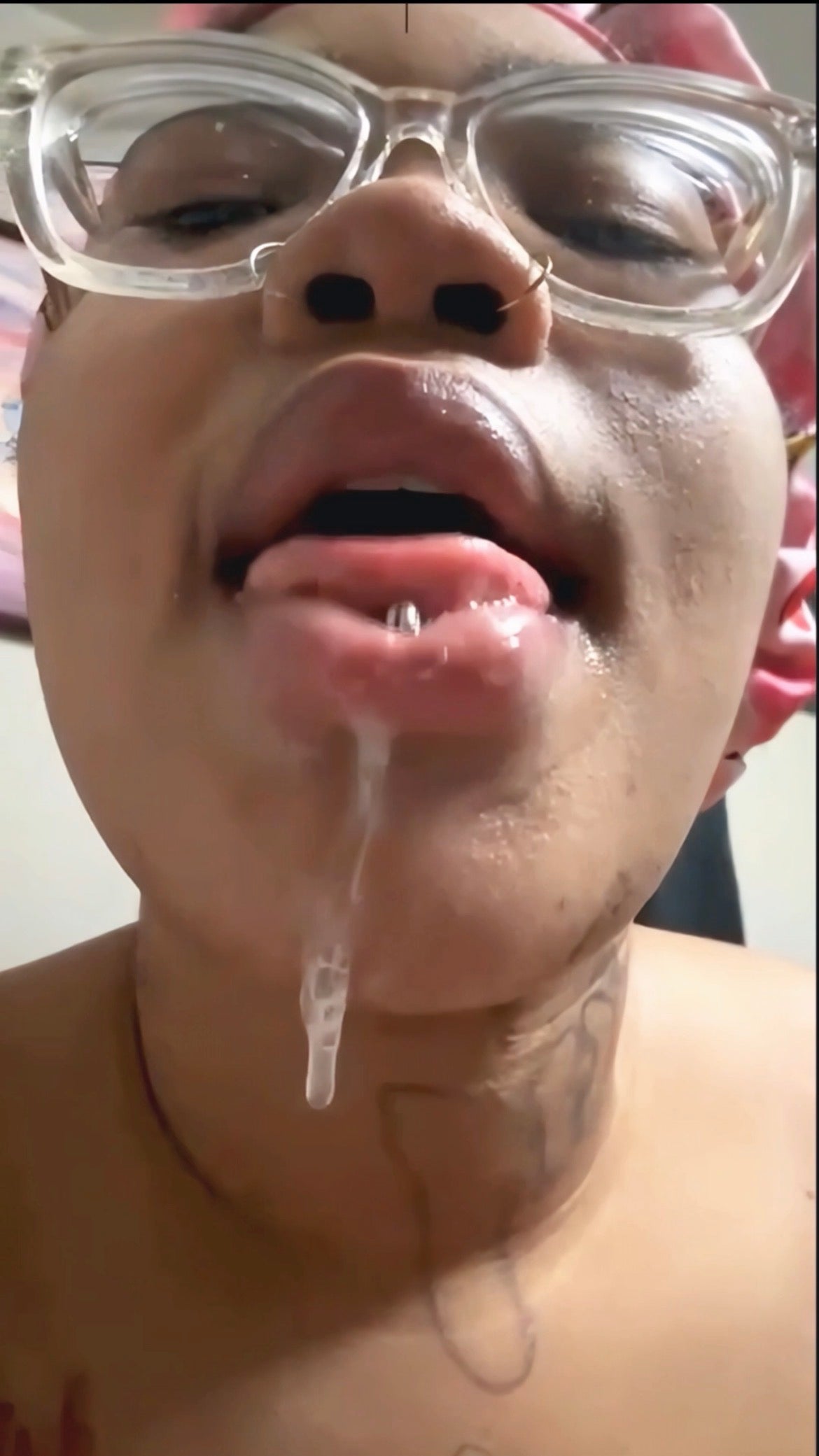 Red bone with pretty lips drooling